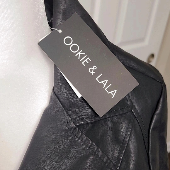 VEGAN LEATHER MOTOJACKET NWT           Size S   NORDSTROM RACK - Picture 7 of 12